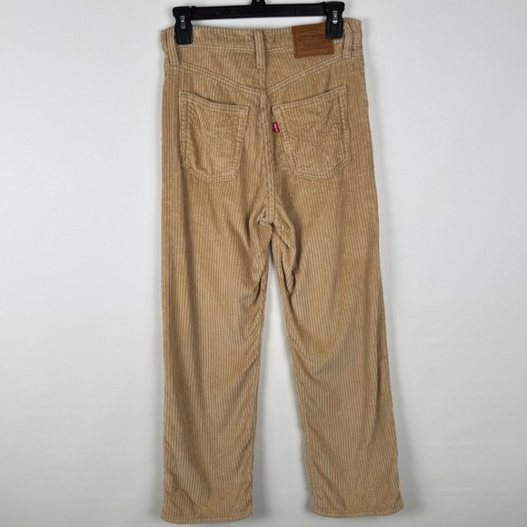 Levi Strauss & Co. Womens Size 26 Straight Ankle Corduroy Wide Wale Pant Khaki - Picture 7 of 12